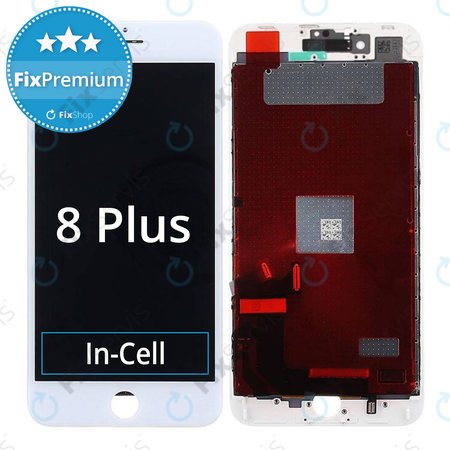 Apple iPhone 8 Plus - LCD Displej + Dotykové Sklo + Rám (White) In-Cell FixPremium