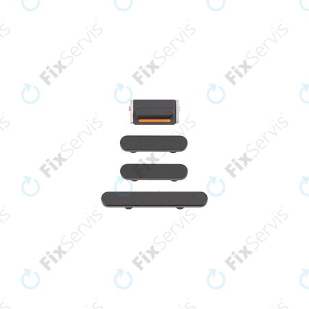 Apple iPhone 13, 13 Mini - Bočné Tlačidlá (Midnight)