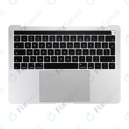 Apple MacBook Pro 13" A1706 (Late 2016 - Mid 2017) - Horný Rám Klávesnice + Klávesnica UK + Mikrofón + Trackpad + Reproduktory (Silver)