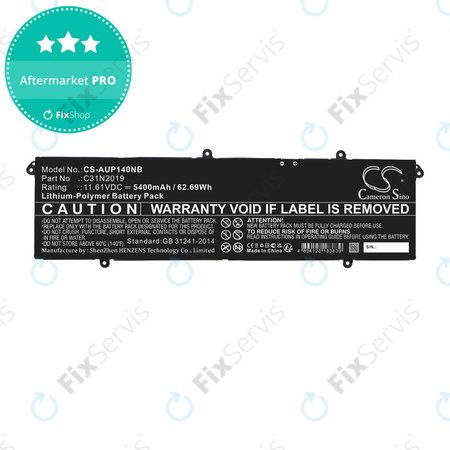 Batéria pre Asus VivoBook Pro 14, 14X, 15 OLED, 5400mAh, Li-Pol, 11.61V, C31N2019, HQ