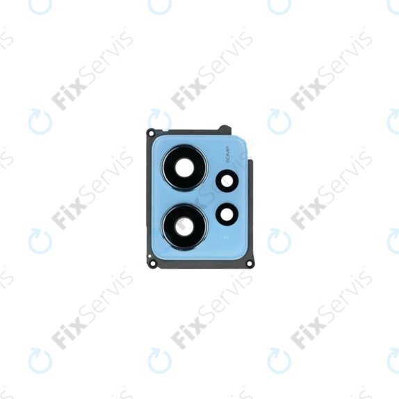 Xiaomi Redmi Note 12 23021RAAEG 23021RAA2Y - Sklíčko Zadnej Kamery + Rám (Ice Blue) - 56000400M700 Genuine Service Pack