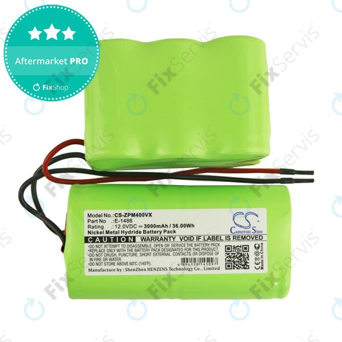 Batéria pre Zepter PWC 400 Turbohandy, 3000mAh, Ni-MH, 12V, E-1486, HQ
