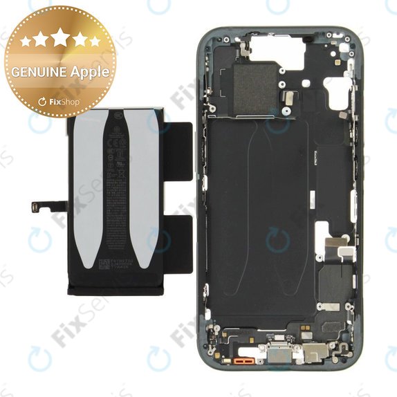 Stredný Rám s Batériou pre iPhone 15 | Black | ZD076-00669 | Genuine Apple