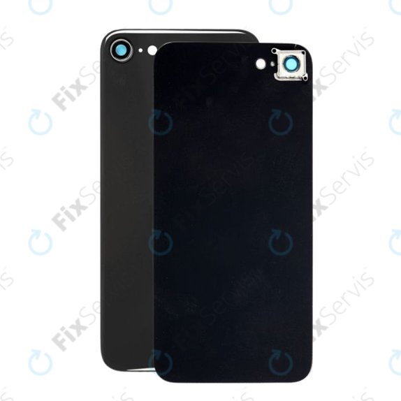 Apple iPhone 8 - Sklo Zadného Housingu + Sklíčko Zadnej Kamery (Space Gray)