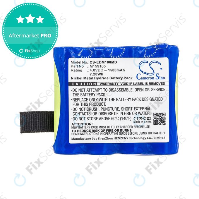 Batéria pre Edan Cs-01, Edan H100, Edan H100b, Edan H100n, 1500mAh, Ni-MH, 4.8V, 4XNR49AA1500P, HQ