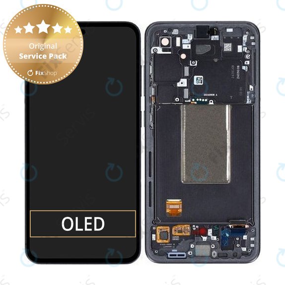 Samsung Galaxy S24 FE - LCD Displej + Dotykové Sklo + Rám (Graphite) - GH82-35848A Genuine Service Pack