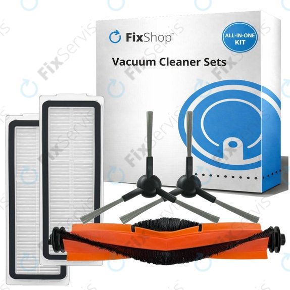 Sada náhradných dielov pre Xiaomi Robot Vacuum X20 Max, X20 Pro (1x Hlavná kefa, 2x Filter, 2x Bočná kefa)