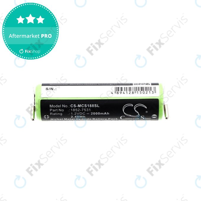 Batéria pre Moser Easy Style 1881, 2000mAh, Ni-MH, 1.2V, 1852-7531, HQ