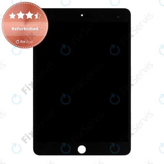 LCD Displej pre iPad Mini 5, Black, Dotykové sklo bez rámu, Refurbished