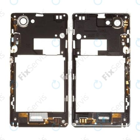 Sony Xperia L C2105 - Stredný Rám + RF anténa (Čierna) - 2512SA7701W
