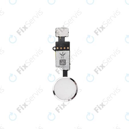 Apple iPhone 8 Plus - Tlačidlo Domov + Flex Kábel (Silver)