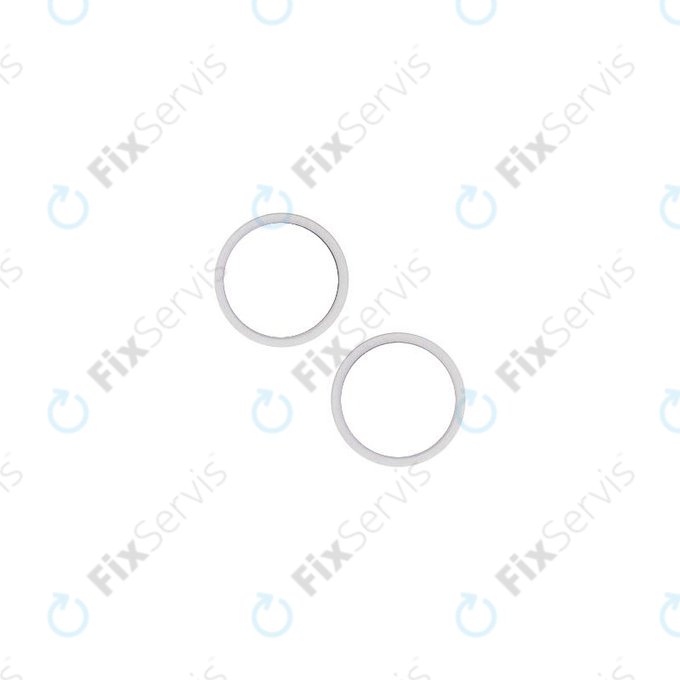 Apple iPhone 14, 14 Plus - Rám Sklíčka Zadnej Kamery (Starlight) - 2ks