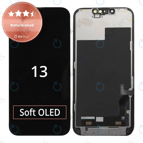 Displej pre iPhone 13, Dotykové sklo s rámom, Refurbished