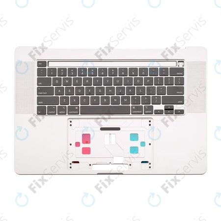 Apple MacBook Pro 16" A2141 (2019) - Horný Rám Klávesnice + Klávesnica US (Silver)