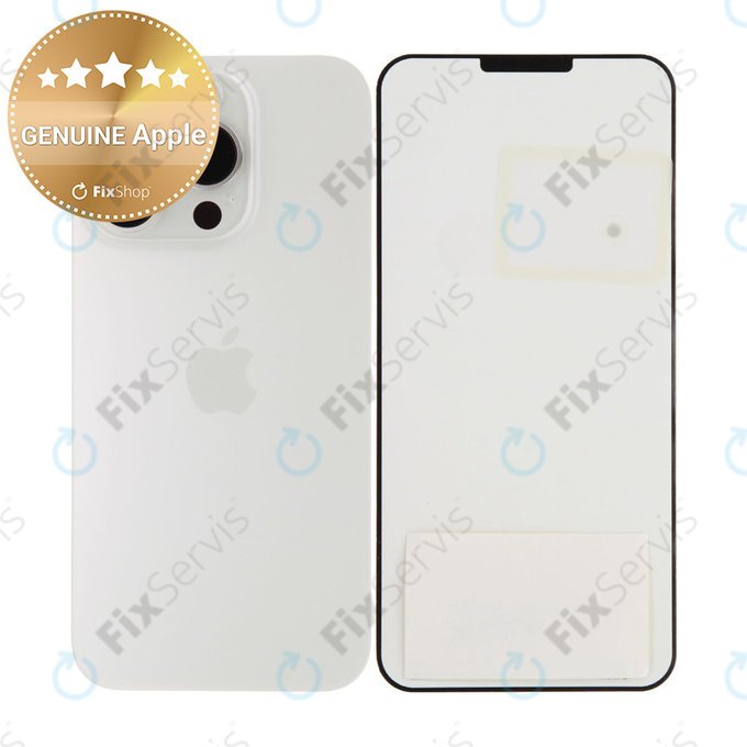 Sklo Zadného Housingu pre iPhone 15 Pro | White Titanium | 661-35701 | Genuine Apple