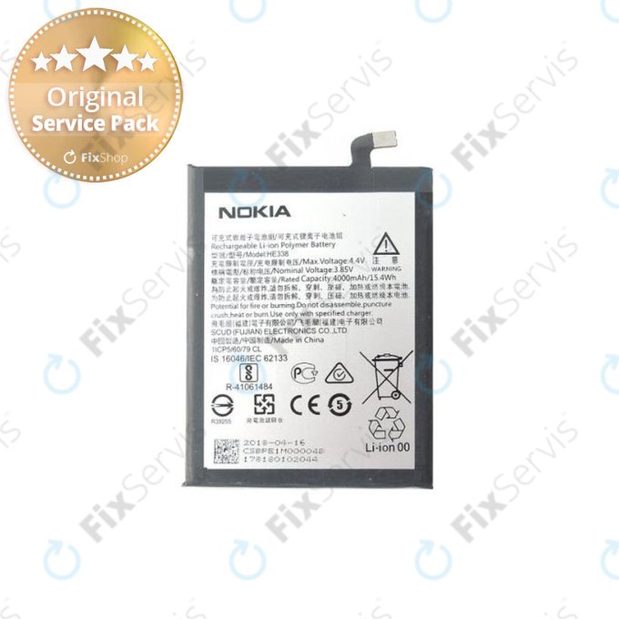 Nokia 2 Dual-Sim TA-1029 - Batéria Li-Ion-Polymer HE338 4000mAh - BPE1M00004B Genuine Service Pack