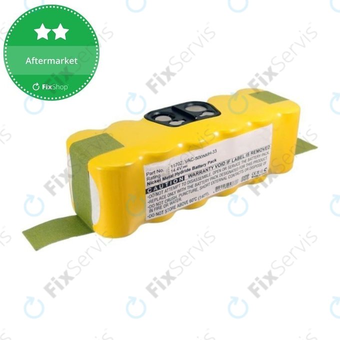 iRobot Roomba 500, 600, 700, 800, 900-series, R3, Scooba 450, Vileda 137173 - Batéria 11702, GD-Roomba-500, VAC-500NMH-33 Ni-MH 14.4V 3500mAh