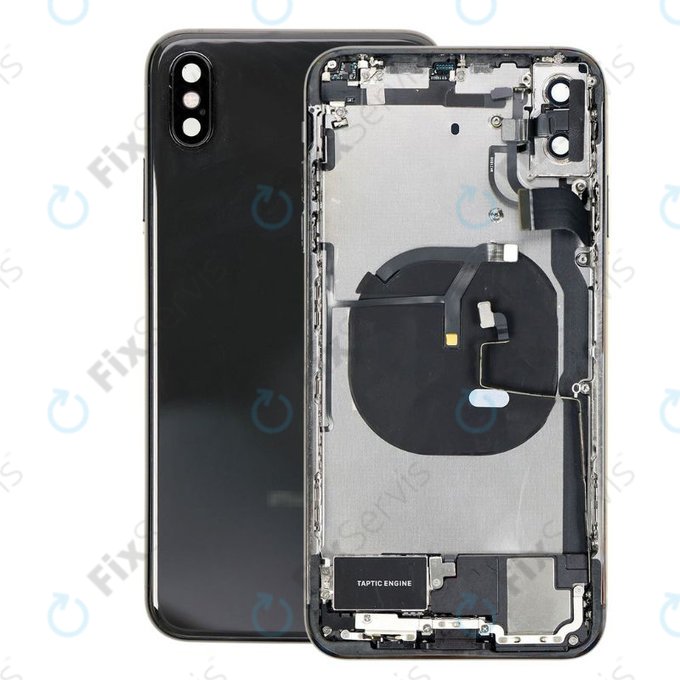 Apple iPhone XS Max - Zadný Housing s Malými Dielmi (Space Gray)