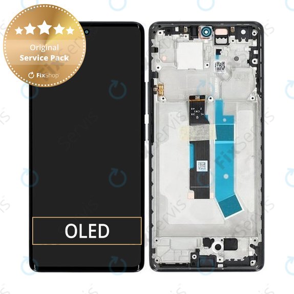 Xiaomi Redmi Note 14 Pro 4G 24116RACCG - LCD Displej + Dotykové Sklo + Rám (Midnight Black) - 560003000O600 Genuine Service Pack