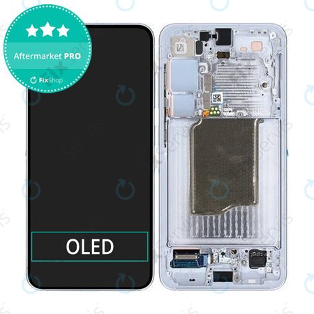 Samsung Galaxy S25 - LCD Displej + Dotykové Sklo + Rám (Icyblue) OLED