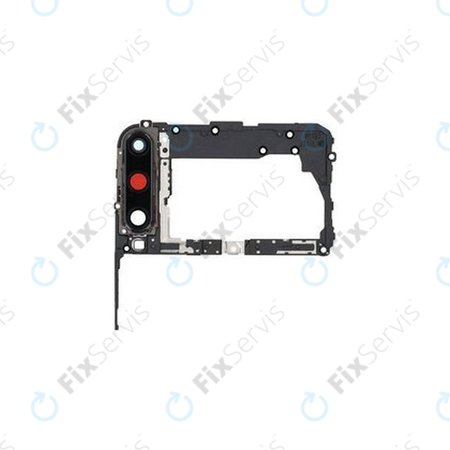 Huawei P40 Lite E - Kryka Zakladnej Dosky + Sklíčko Zadnej Kamery (Midnight Black) - 51661PVP, 51661RLH
