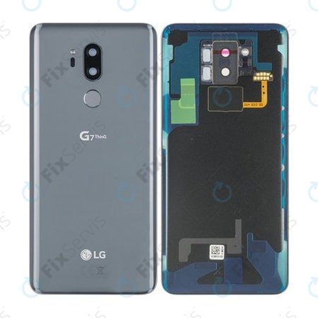 LG G710EM G7 ThinQ - Batériový Kryt + Senzor odtlačku prsta (New Platinum Gray) - ACQ90241013 Genuine Service Pack
