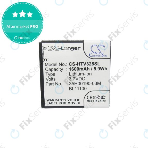 Batéria pre HTC Desire X, Desire V, 1600mAh, Li-Ion, 3.7V, 35H00190-03M, HQ