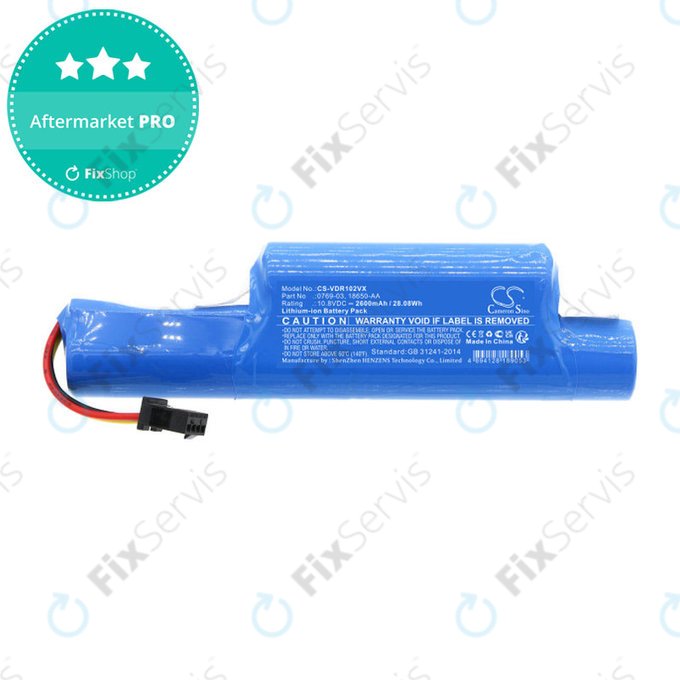 Batéria pre Vileda Vr102, 201, 303, One, 2600mAh, Li-Ion, 10.8V, 0769-03, HQ