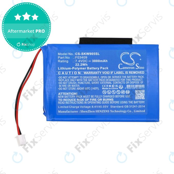 Batéria pre Satlink WS-6902, WS-6905, 3000mAh, Li-Pol, 7.4V, F03409, HQ