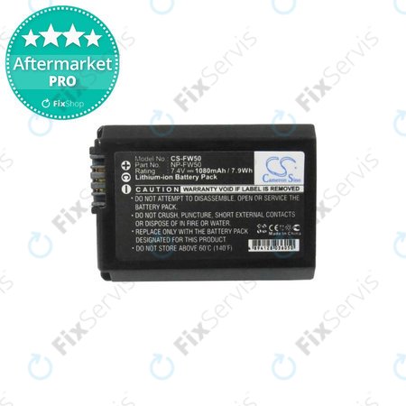 Sony Alpha-series, DLSR-series, ILCE-series, NEX-series, SLT-series - Batéria NP-FW50 Li-Ion 1080mAh HQ