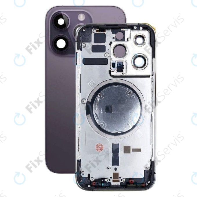 Apple iPhone 14 Pro - Zadný Housing (Deep Purple)