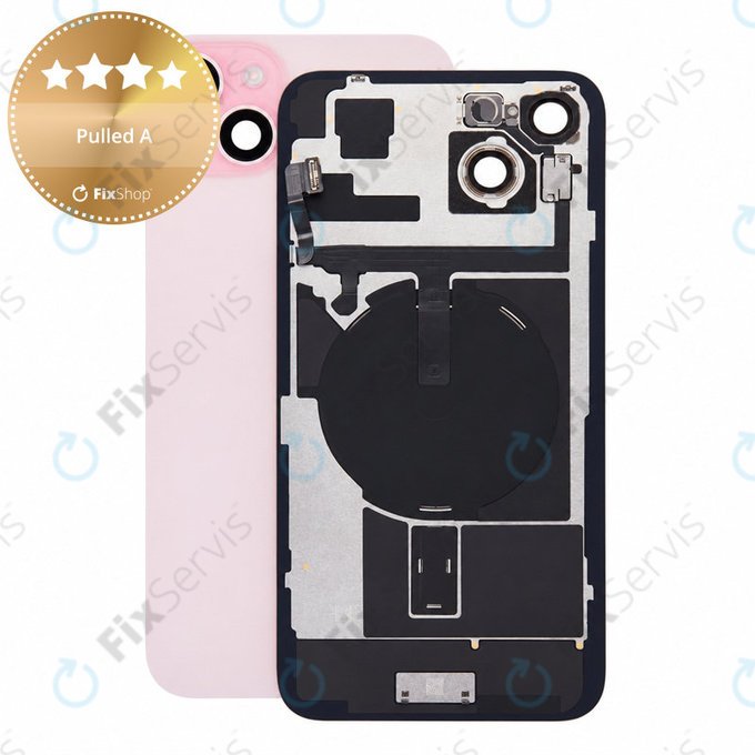 Sklo zadného housingu pre iPhone 15 Plus, Pink, Pulled A