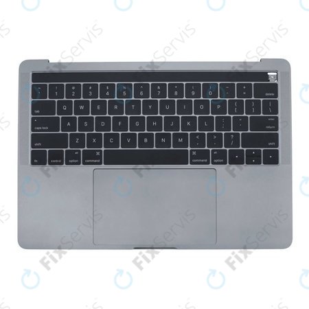 Apple MacBook Pro 13" A1706 (Late 2016 - Mid 2017) - Horný Rám Klávesnice + Klávesnica US + Mikrofón + Trackpad + Reproduktory (Space Gray)
