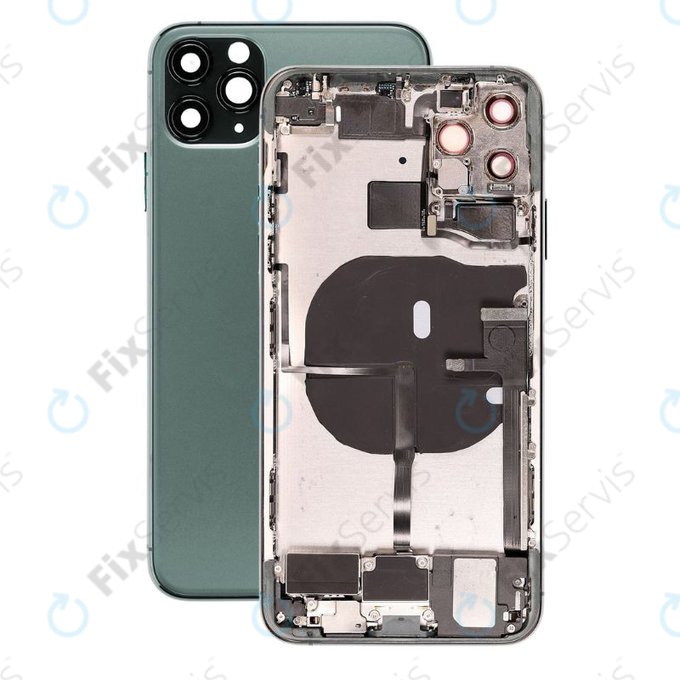 Apple iPhone 11 Pro Max - Zadný Housing s Malými Dielmi (Green)