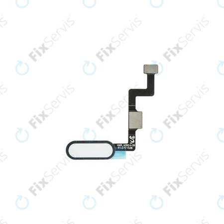 HTC One A9 - Tlačidlo Domov + Flex Cable (Biela) - 54H20569-01M