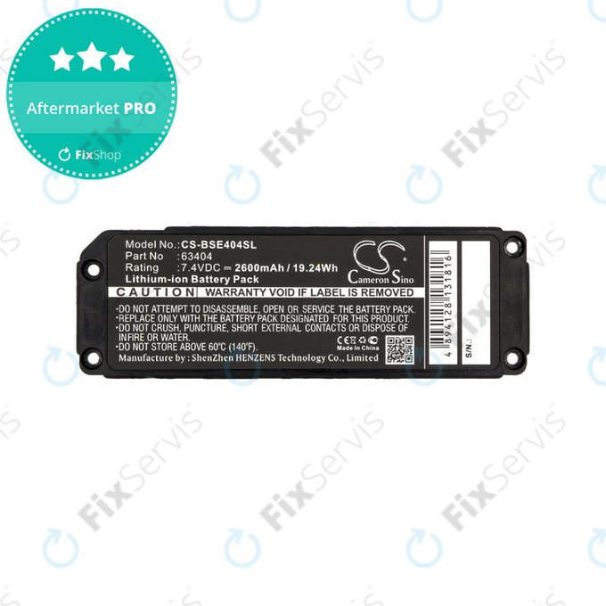 Batéria pre Bose 413295, Bose SoundLink Mini, 2600mAh, Li-Ion, 7.4V, 063404, HQ