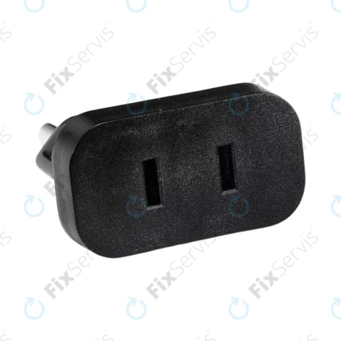 220V Napájací adaptér z US do EU (Čierny)