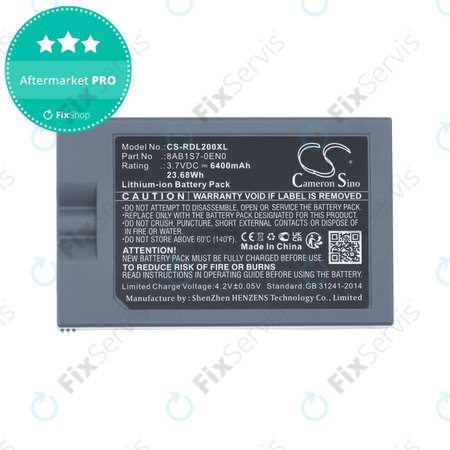 Batéria pre Ring Video Doorbell 2, 3, 4, 6400mAh, Li-Ion, 3.7V, 8AB1S7-0EN0, HQ