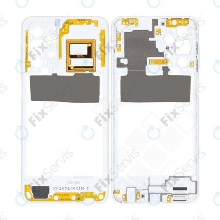 Samsung Galaxy A23 A236B - Stredný Rám (Awesome White) - GH98-47823B Genuine Service Pack