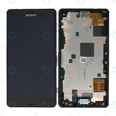 Sony Xperia Z3 Compact D5803 - LCD Displej + Dotykové Sklo + Rám (Čierna) - 1289-2667